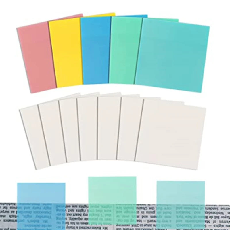 50 Sheets Creative Transparent Sticky Notes - Perfect Planner Stickers for Students & School Supplies