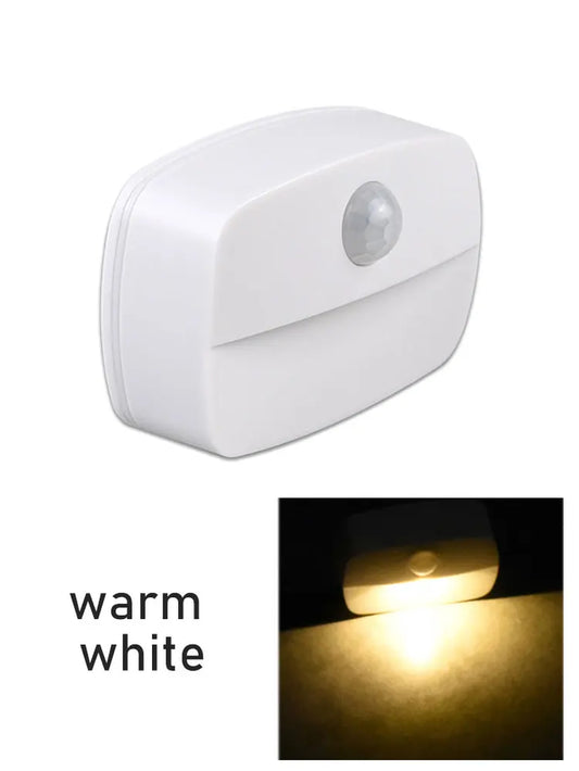 Smart Wireless Motion Sensor Night Lamp - Battery-Powered LED Light for Home, Corridor, Closet, Kitchen, Toilet, and Stairs