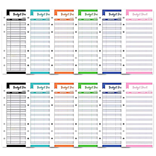 Stylish A6 Marble Budget Binder - PU Leather Money Saving Organizer & Planner for 2023