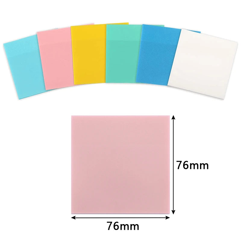 50 Sheets Creative Transparent Sticky Notes - Perfect Planner Stickers for Students & School Supplies