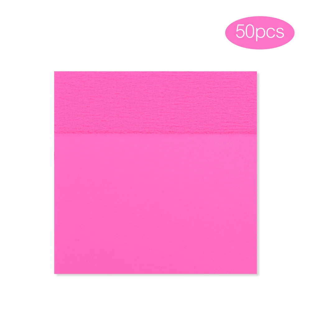 50 Sheets Creative Transparent Sticky Notes - Perfect Planner Stickers for Students & School Supplies