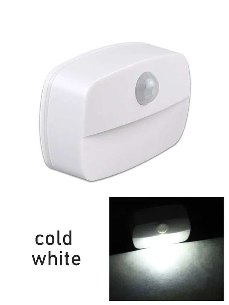 Smart Wireless Motion Sensor Night Lamp - Battery-Powered LED Light for Home, Corridor, Closet, Kitchen, Toilet, and Stairs